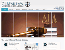 Tablet Screenshot of gilbeaulaw.com